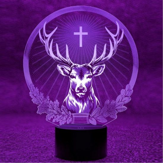 3D лампа Jagermeister, Егермейстер.Олень с крестом
