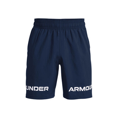 Мужские теннисные шорты Under Armour Woven Graphic Wordmark Shorts Men - Blue, White