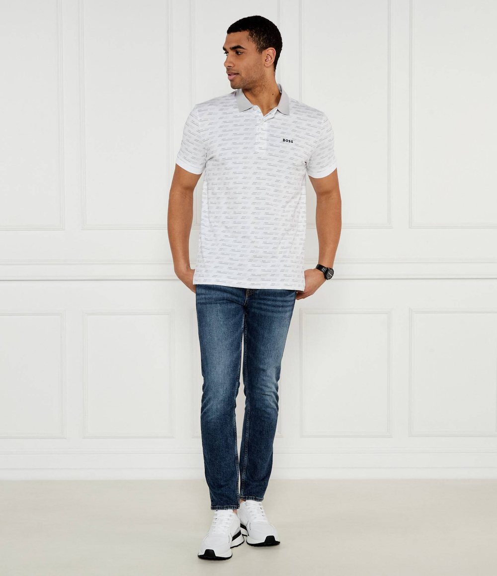 Поло Paddy Tape AO BOSS GREEN - белый(50534269)