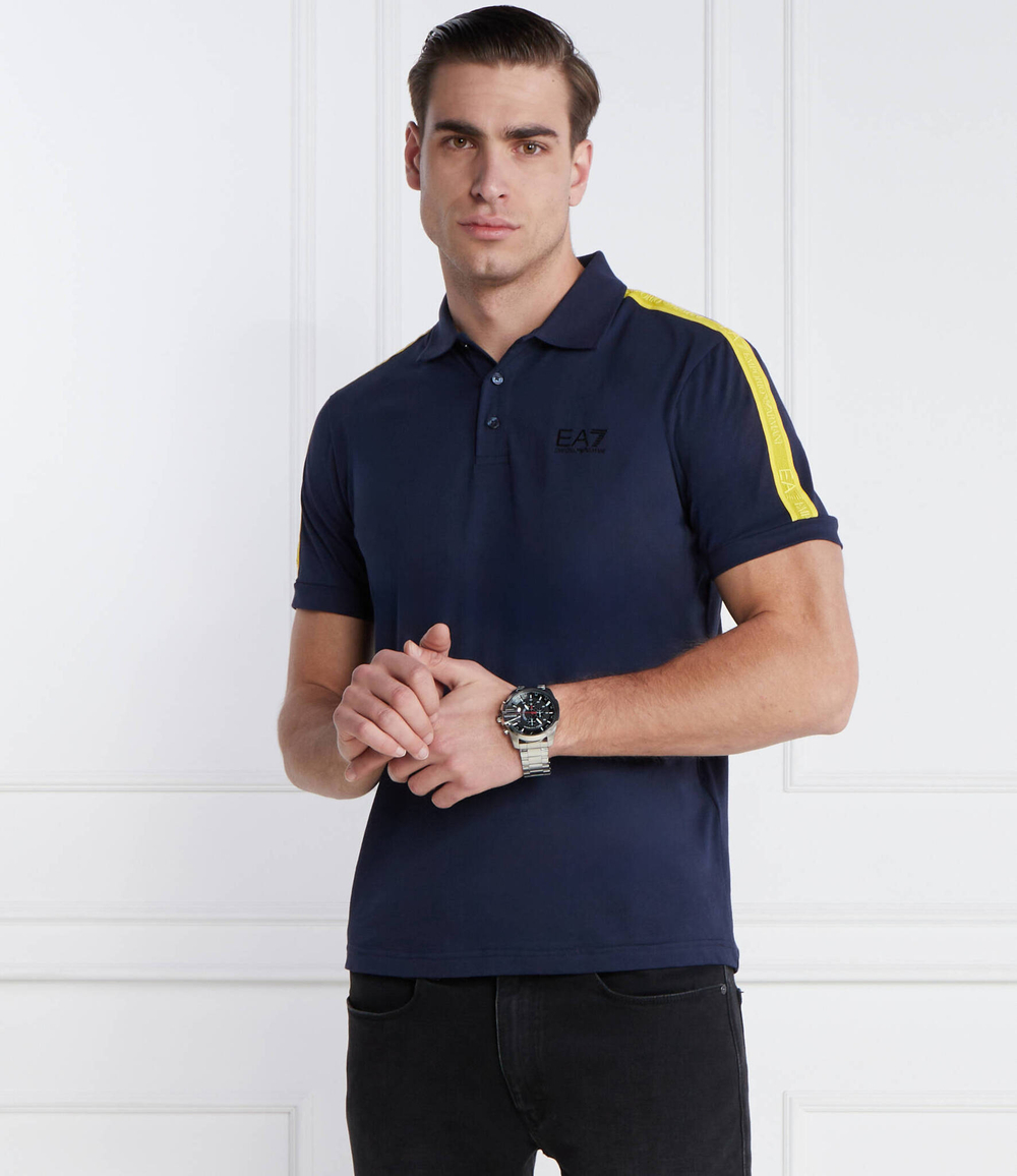 Поло EA7 - темно-синий(3DPF23 PJ02Z)