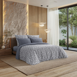 Комплект постельного белья Harmonica 1.5 сп САТИН "Квадро" (нав. 70х70 или 50х70)