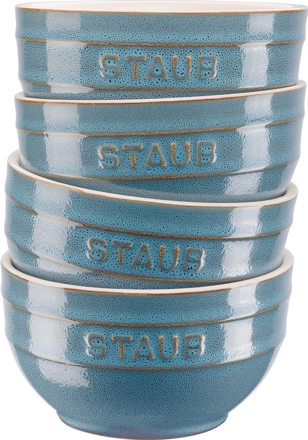 Набор салатников staub, 4 предмета, керамика, синий · арт. fabr 40508-147-0