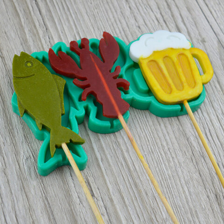 Силиконовый молд для леденцов и шоколада Пивной набор