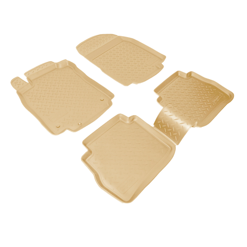 Ковры в салон Norplast/Unidec для Nissan Tiida (2007-2015), Бежевый, арт.NPL-Po-61-75-B