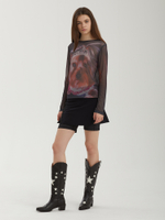 Женский Лонгслив Printed Mesh