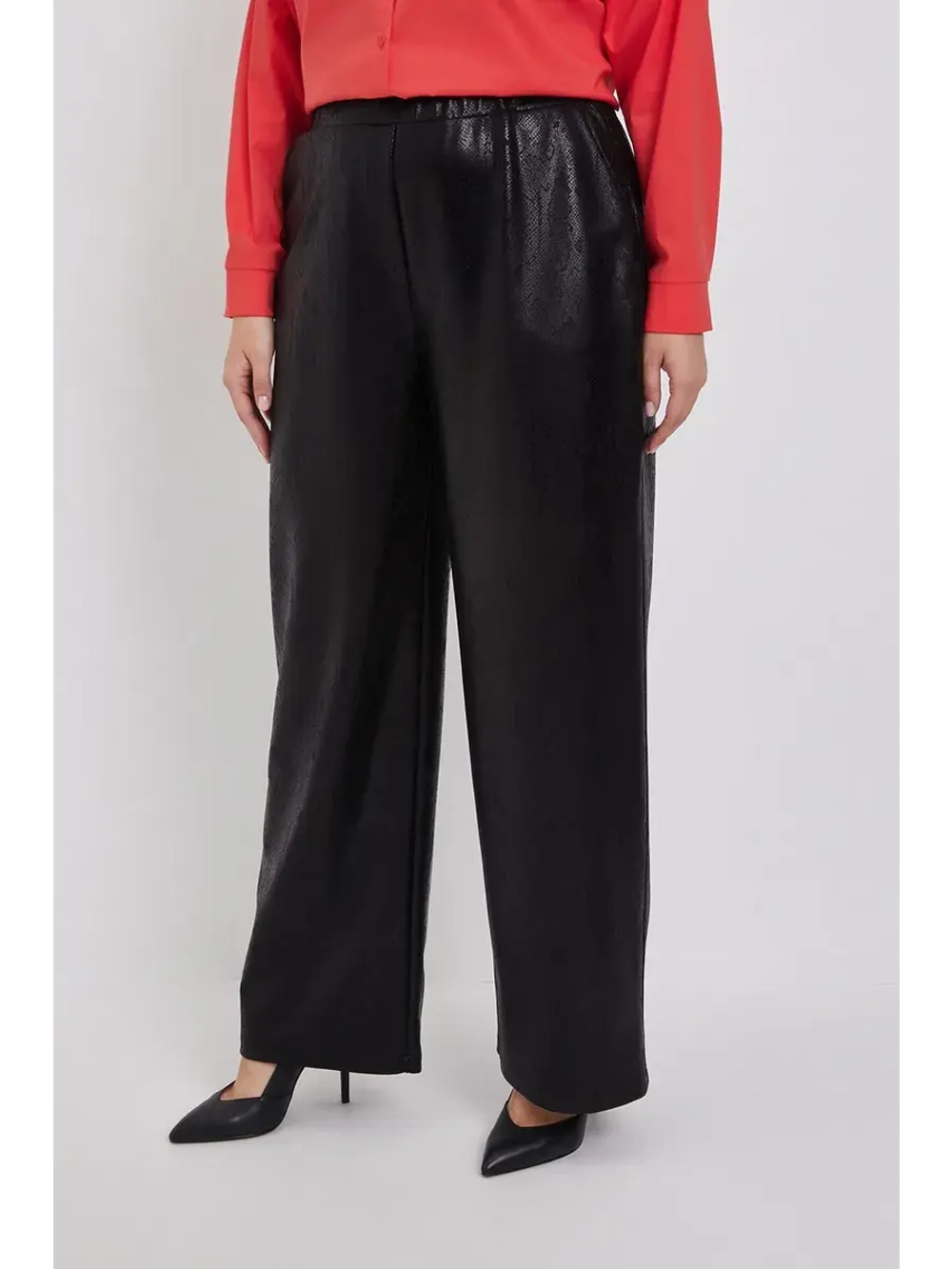 Брюки палаццо с блеском