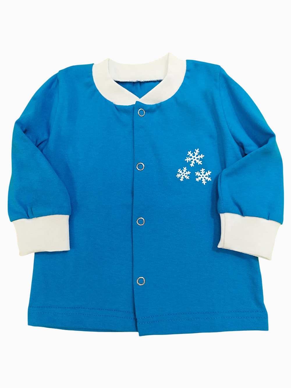 ККО Кофточка ясельная однотонная кулирка с наклейкой (56-86)