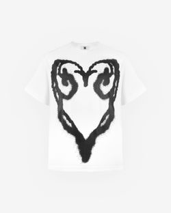 Футболка Graffiti Heart молочная