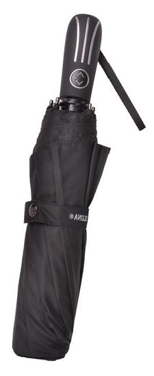 Мужской зонт Три Слона Чёрный Полный автомат 605