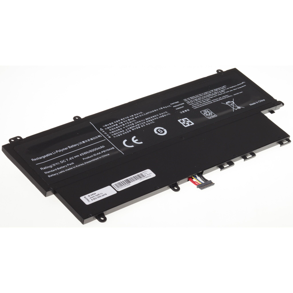Аккумуляторная батарея iBatt 6000 мАч для ноутбука Samsung AA-PBYN4AB, AA-PLWN4AB, BA43-00336A