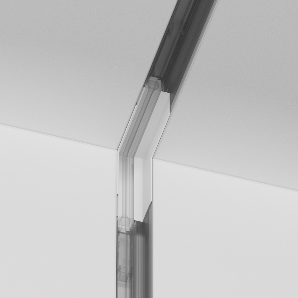 Угловой коннектор внутренний для встраиваемого магнитного шинопровода Maytoni Technical TRA004ICL-22W белый