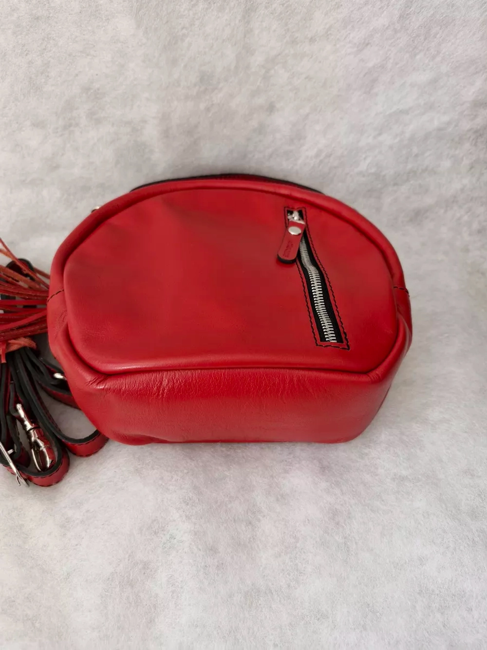 Сумка из натуральной кожи через плечо