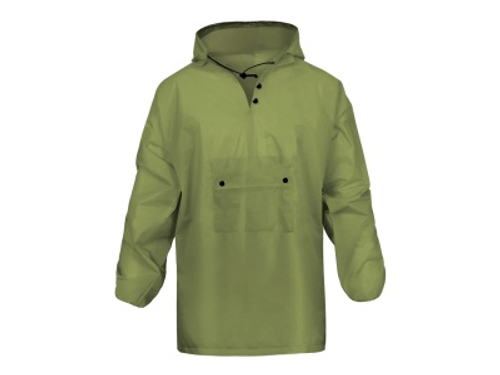 Дождевик Hoody EVA с капюшоном зеленый (30шт/уп)