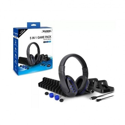 Комплект аксессуаров Dobe 5в1 для консоли PS 4 (TP4-18101), 012551