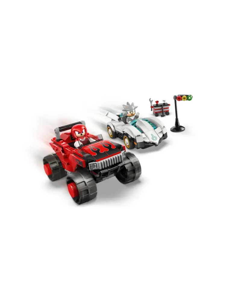 Конструктор Sonic the Hedgehog 77118 Сильвер против Наклза