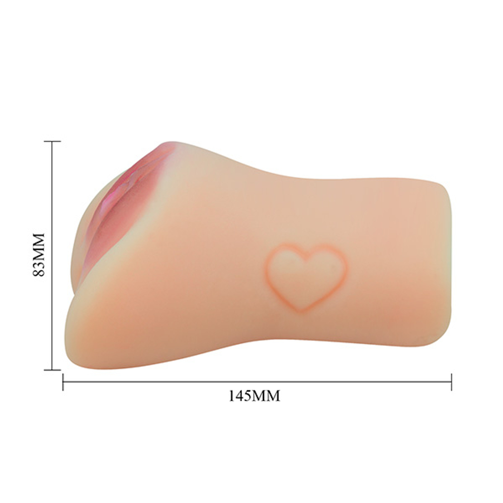 Телесный мастурбатор-вагина 14,5см Pretty Love Crazy Bull Elena BM-009238N