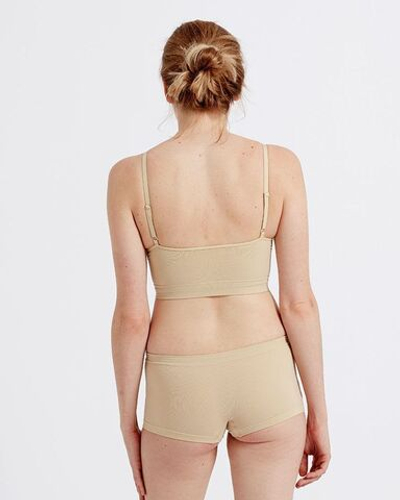 Бюстгальтер-топ Eco-wear на тонких бретелях (Размер: S-M) (Цвет: телесный)