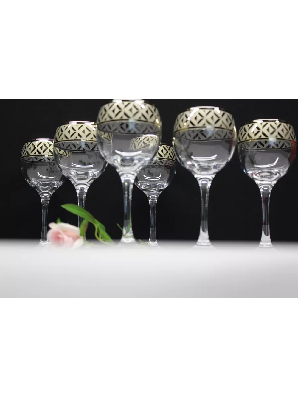 Фужеры для вина 6 штук Геометрия