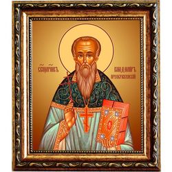 Владимир Преображенский, священномученик, пресвитер. Икона на холсте.