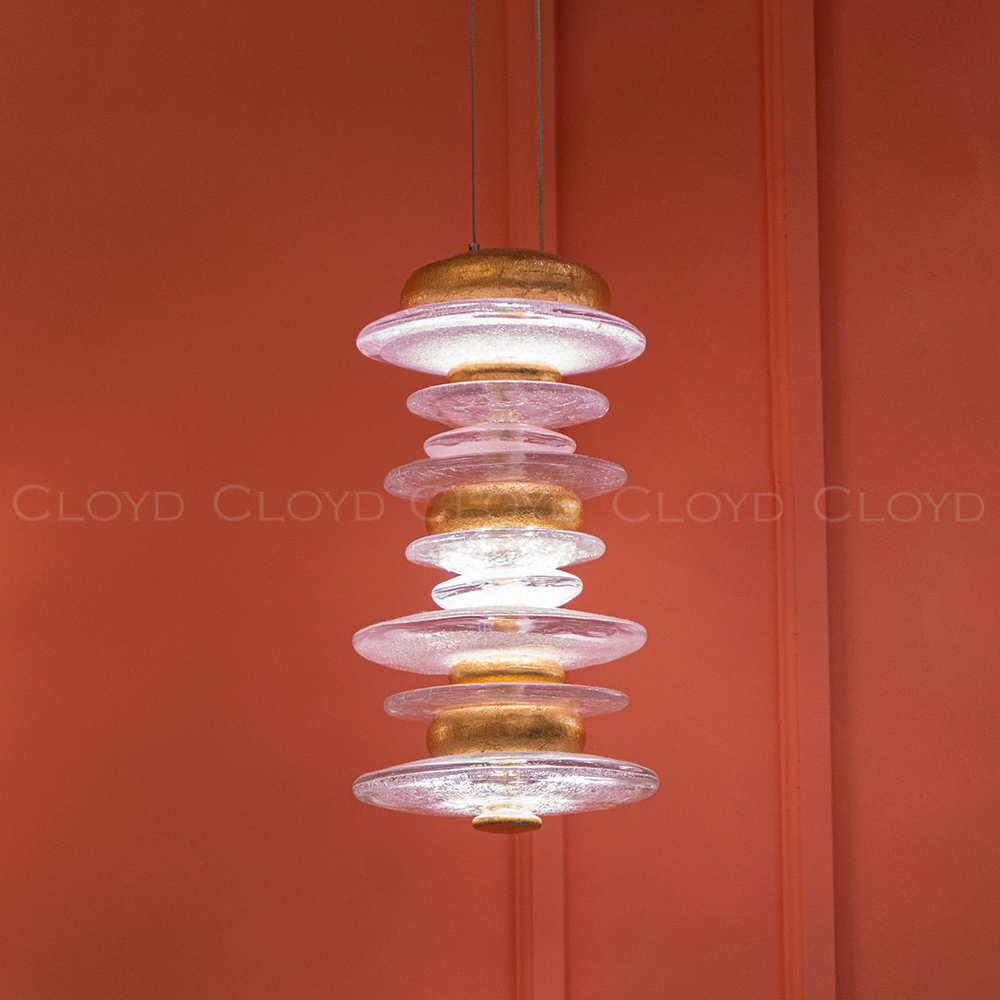 Подвесной светильник Cloyd GEFEST P3 / выс. 29 см - золото сусальн. (арт.10389)