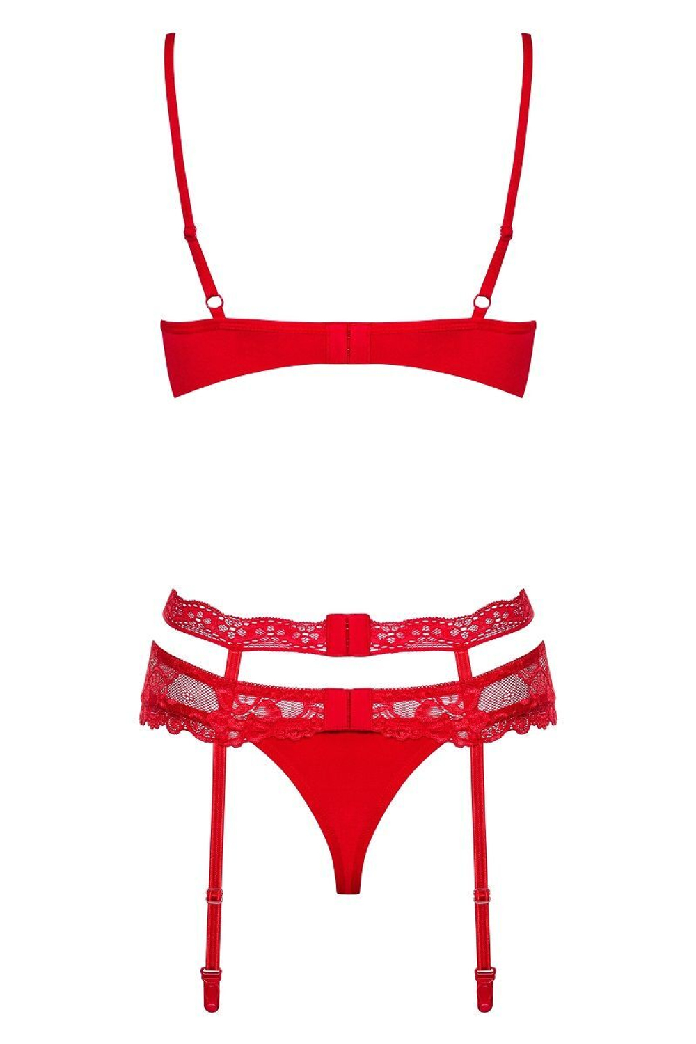 Чувственный ажурный комплект Heartina из 3 предметов