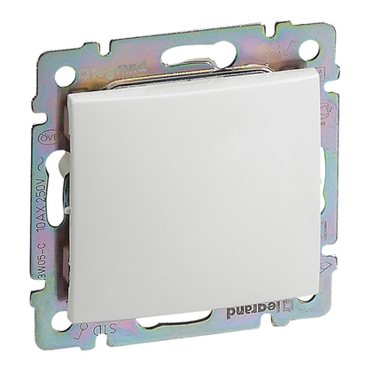 Выключатель кнопочный 1-клавишный 10А 250В схема 1P белый Valena Classic LEGRAND