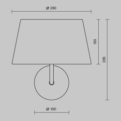 Настенный светильник (бра) Modesto MOD360WL-01B