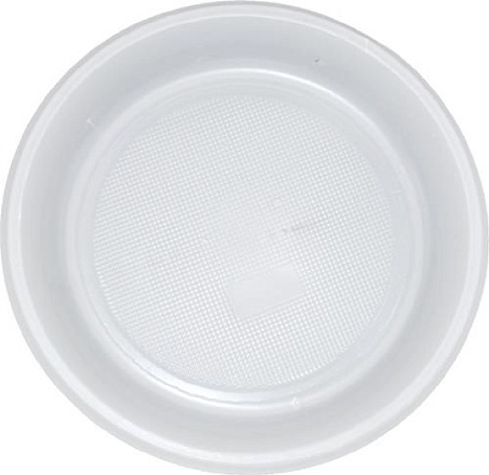 Одноразовая тарелка плотная бессекционная D=205 мм 6.0 г (100/1600 шт)