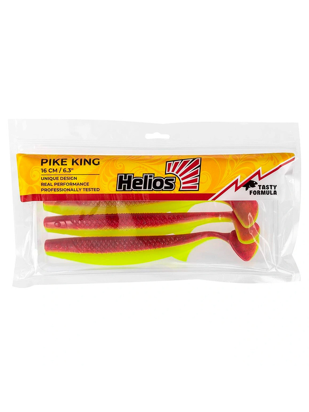Виброхвост Helios Pike King 6.3"/16 см Golden Pepper 3шт (HS-37-046)