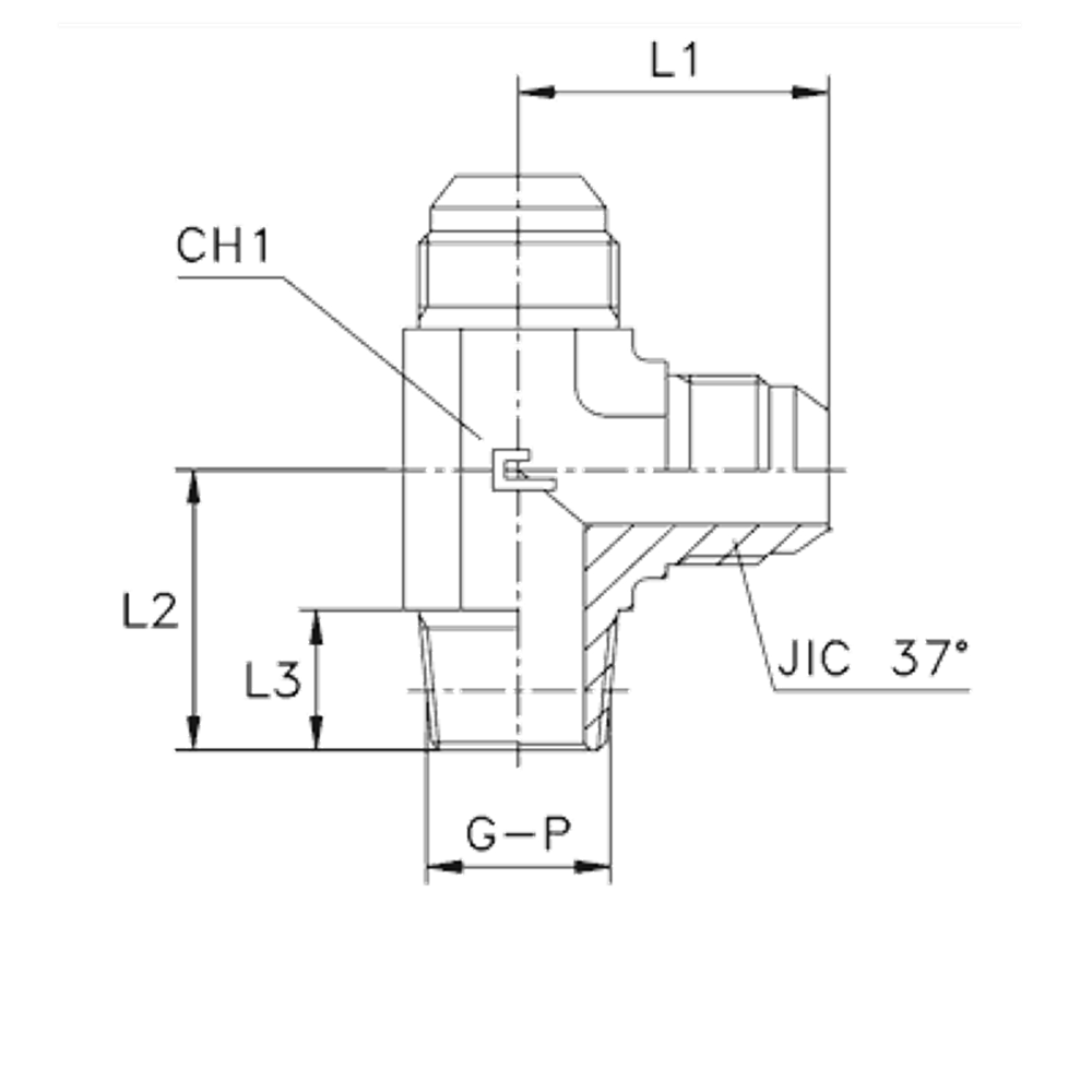 Штуцер FLC JIC 9/16 - NPTF 3/8