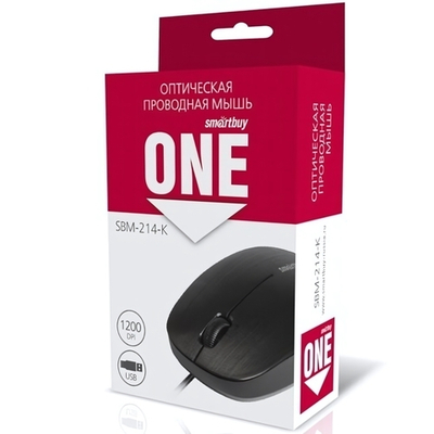 Мышь проводная Smartbuy SBM-214-K Black
