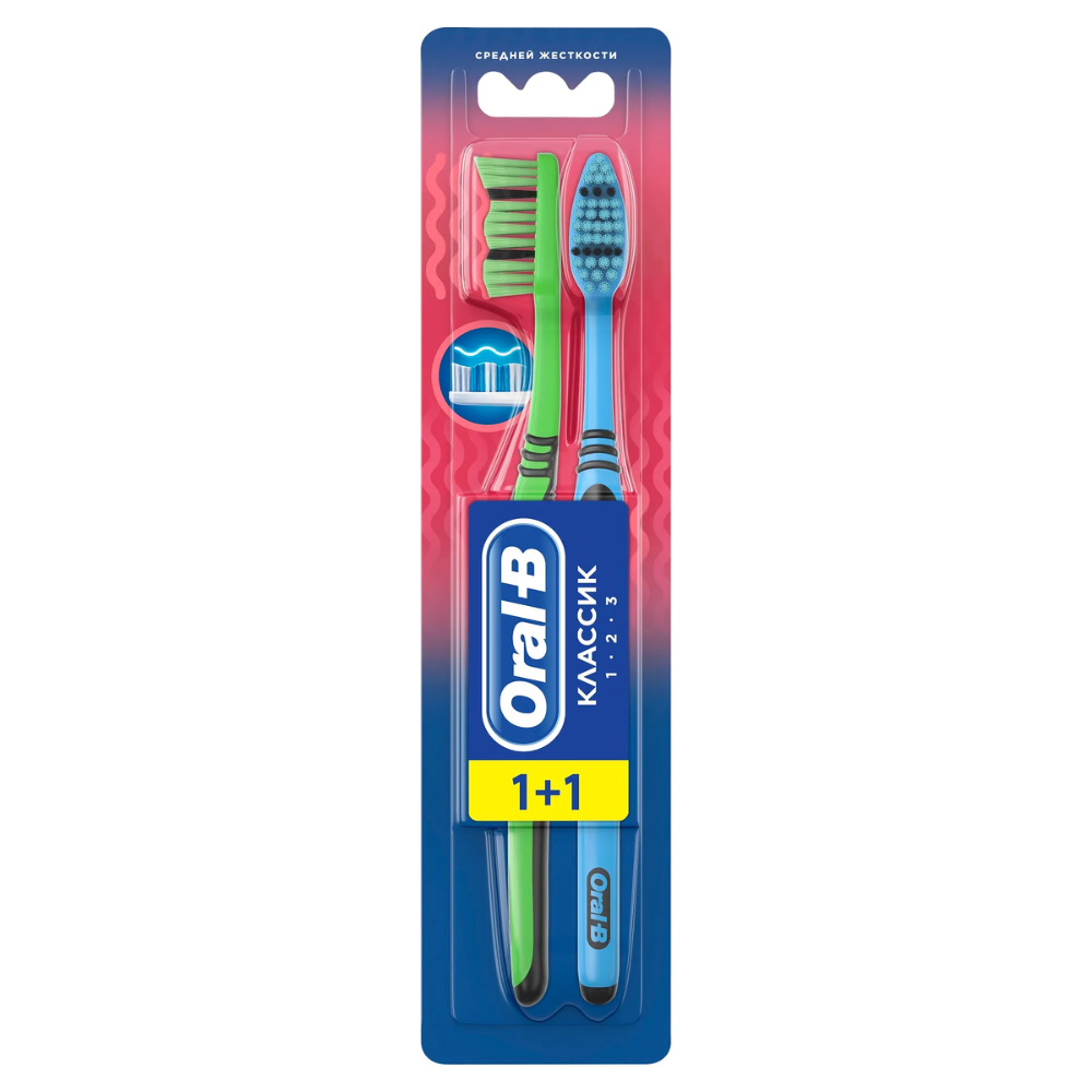 Зубная щетка Oral-B классик 1+1