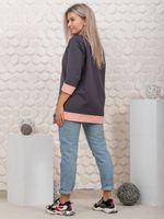 853 Туника "серый/пудра" SveTekst (Акция)