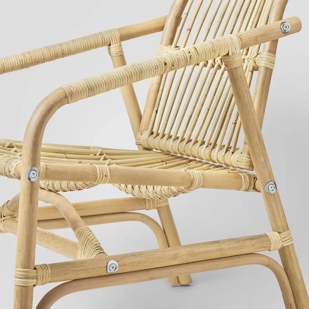 Кресло - IKEA SALNÖ/SALNO/САЛЬНО ИКЕА, 110х84х55 см,  бежевый