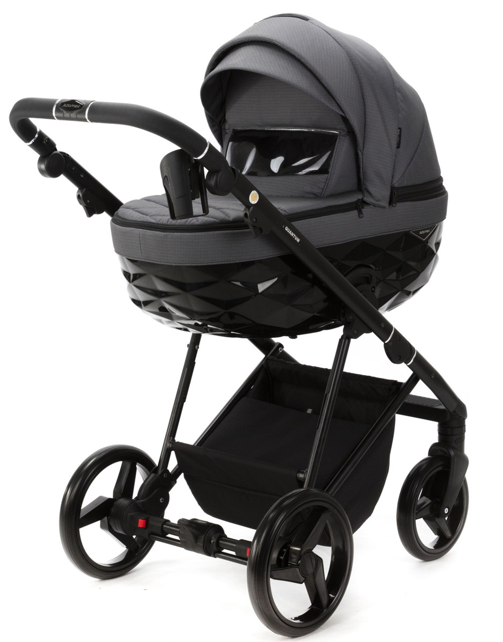 Детская коляска Adamex Quantum 2 в 1 Q-TK57 TIP (Т.СЕРЫЙ)