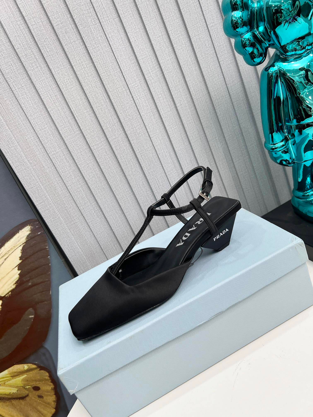 Prada Satin Slingback Pumps