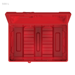 Ящик 500 л c лопатой красный Полимер-Групп 500 л.(1200x828x860см;33кг;красный) - арт.559367