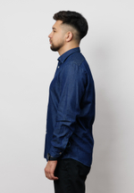 Рубашка мужская DENIM DARK BLUE