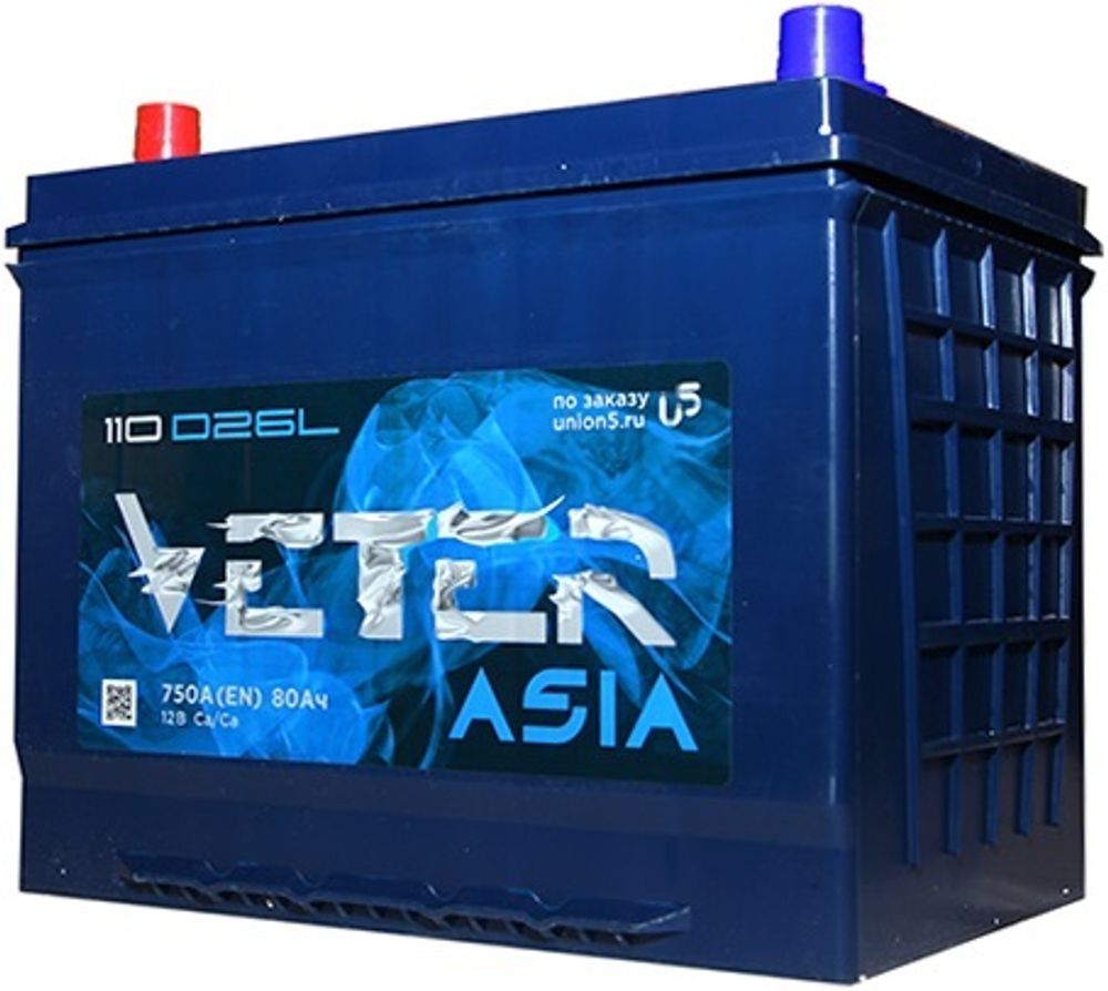 VETER Asia 6CT- 80 ( 110D26 ) аккумулятор