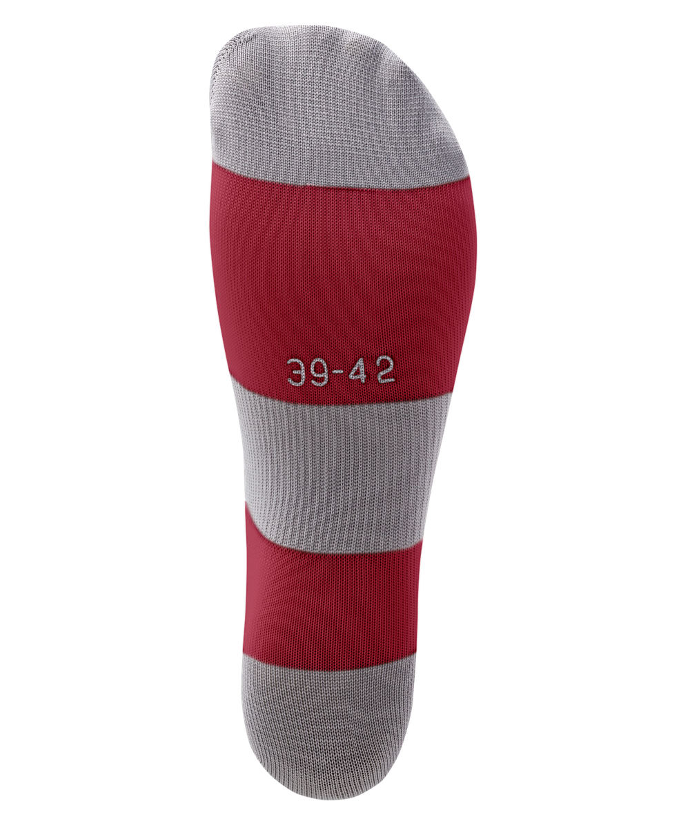 Гетры футбольные CAMP BASIC SOCKS, гранатовый/серый/белый