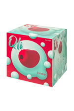 Красный вакуум-волновой стимулятор клитора Birdie