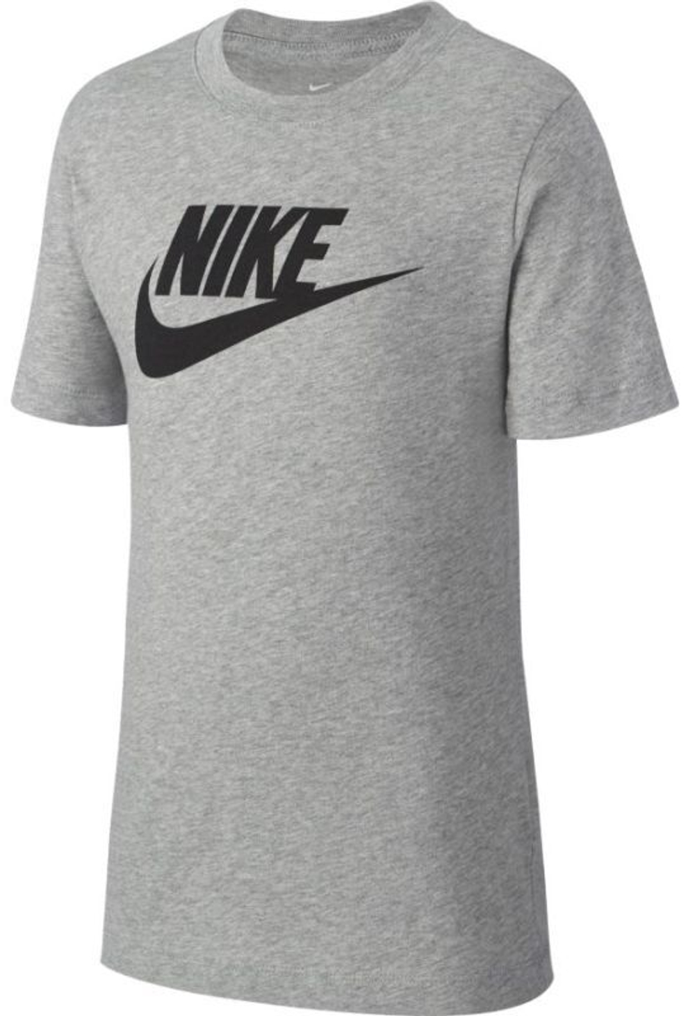 Футболка для мальчика теннисная Nike Swoosh Tee Futura Icon TD - dark grey heather/black