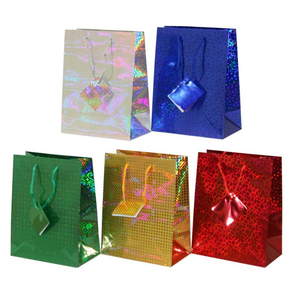 Подарочный пакет Basir, серия "Голография", 28*39*10 см, ассорти