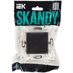 SKANDY Выключатель 1-клавишный перекрестный 10А SK-V03G графит IEK