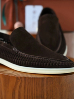 Лоферы Loro Piana Summer Walk с плетением по периметру