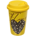 Стакан керамический 400мл «Любовь» с пластиковой крышкой