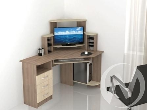 Стол компьютерный Грета-7 (ясень шимо/дуб сонома)