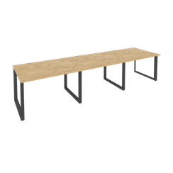 Onix Стол переговорный O.MO-PRG-3.2 Тиквуд Светлый/Металл Антрацит 3540*980*750