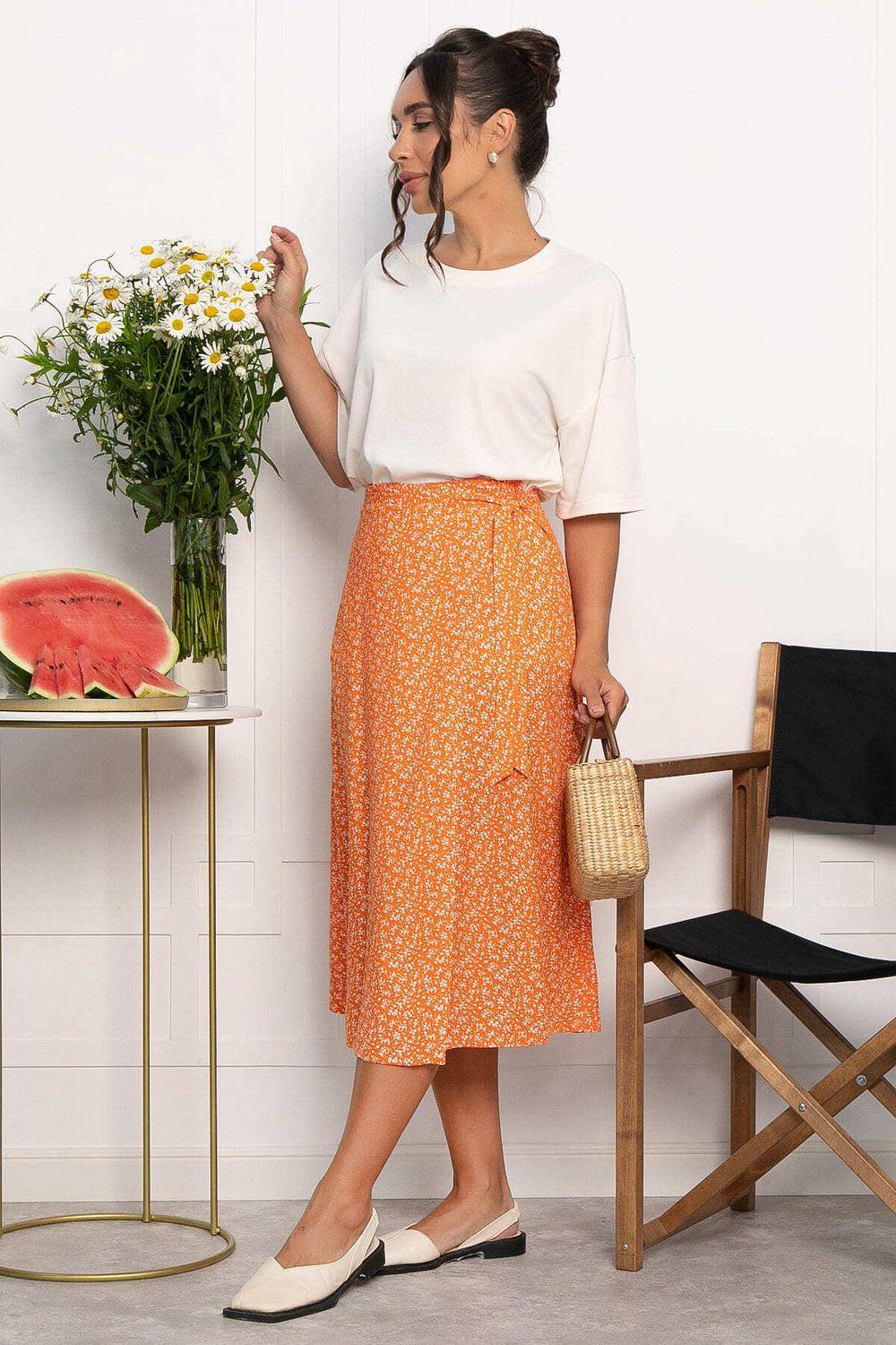 Юбка Тая (оранжевая) Ю14019-35М LT Collection