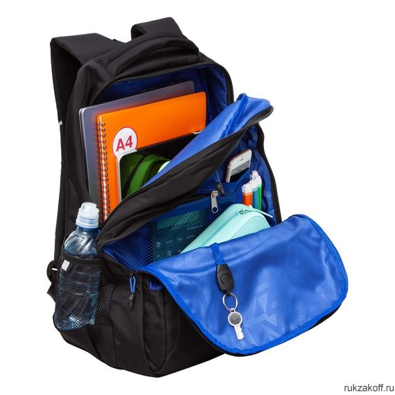 Çanta \ Bag \ RU-430-7 Рюкзак (/3 черный - синий)